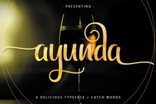 Ayunda: A Script Handwritten Font for Creative Web Design