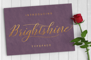 Brightshine Script Font for Elegant Craft Projects