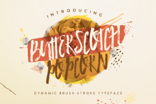 Butterscotch Popcorn Font for Handmade Creations