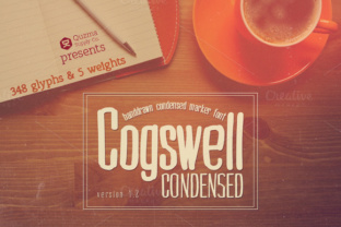 Cogswell Condensed: A Handmade Sans Serif Font for Creative Projects