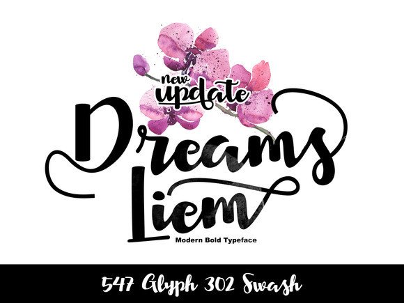 Dreams Liem Font: A Stylish Script Handwritten Choice