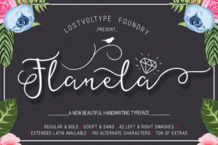 Flanela Script Font for Handmade Creations