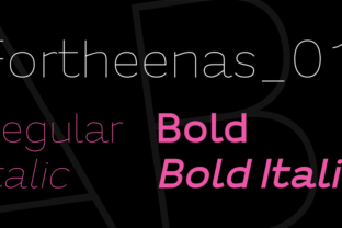 Fortheenas 01: A Sans Serif Font for Editorial Design