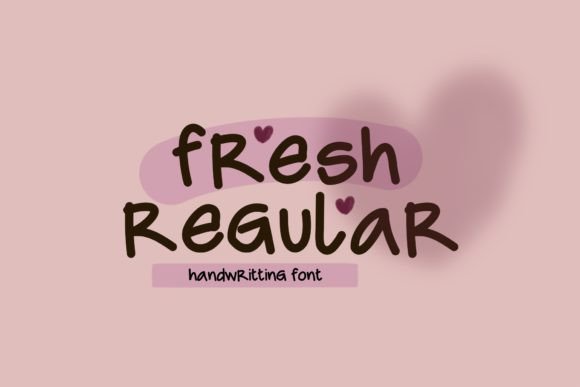 Fresh Regular: A Handwritten Font for Authentic Branding