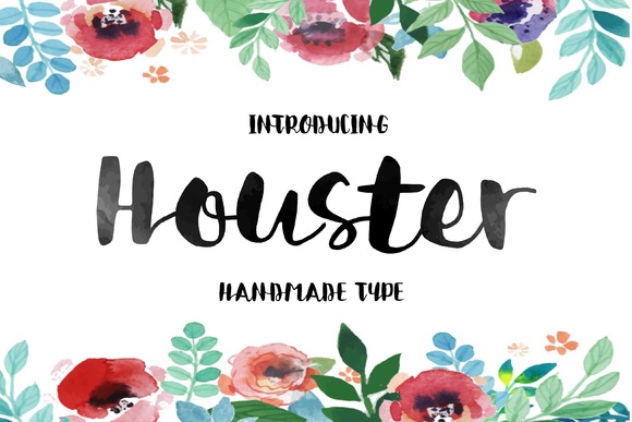 Houster Font: A Hand-Lettered Script for Creative Projects