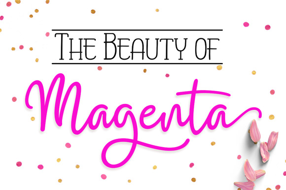 Magenta Script Font for Handmade Creations