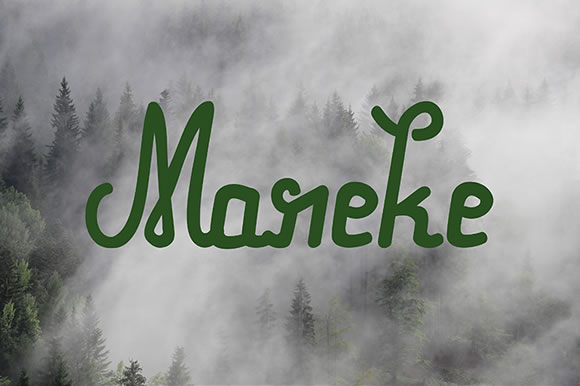 Mareke: A Script Font for Creative Branding Projects