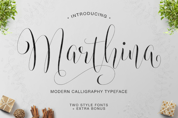 Marthina Font: A Flourished Script for Elegant Designs