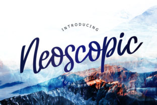 Neoscopic Brush: A Script Handwritten Font for Web Design and Branding