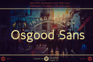 Osgood Sans for Professional Branding and Eye-Catching Designs