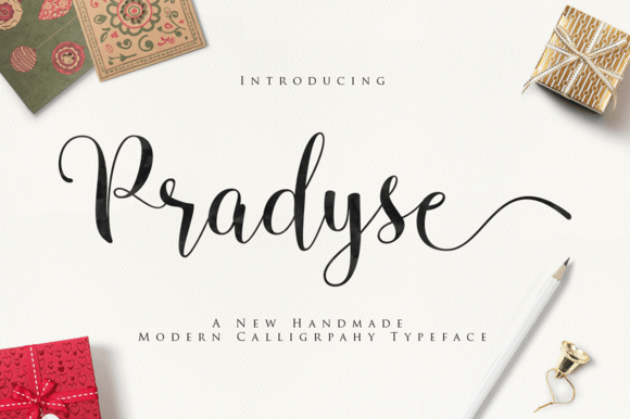 Pradyse: A Striking Script Font for Digital Creatives
