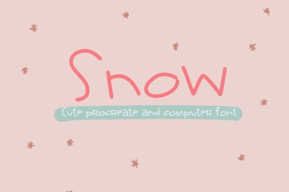 Snow: A Playful Script Font for Creative Branding