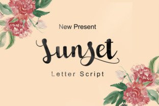 Sunset Script: A Feminine Font for Summer Editorial Projects
