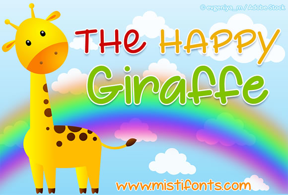 The Happy Giraffe: A Handwritten Serif Font for Creative Projects