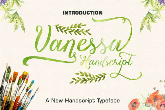 Vanessa Handscript for Creative Campaigns and Branding