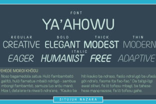 Yaahowu: A Sans Serif Font for Editorial Design and Branding